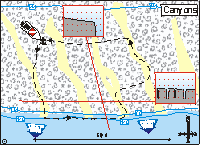 Puerto Rico Area 4 - South coast sample dive site map