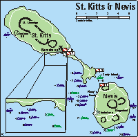St Kitts and Nevis dive sites and dive operators