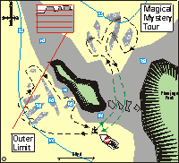 Puerto Rico Area 2 - Culebra sample dive site map