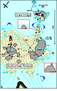craters edge dive site map
