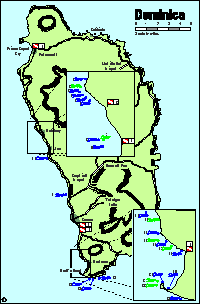 Dominica - dive sites and dive centers