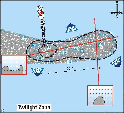 Saba sample dive site map