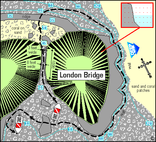 barbados sample dive site map
